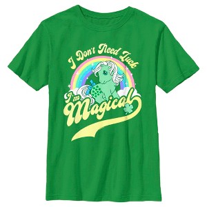 Boy's My Little Pony St. Patrick's Day I Don't Need Luck I'm Magical T-Shirt - 1 of 4