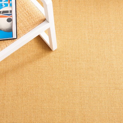 Natural and Navy Hand-Knotted Wool Cotton Silk Rug 4' x 6'