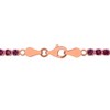 EVERLY JEWELRY | Rose Plated Sterling Silver 3.67 CT TGW Rhodolite Bracelet With Chain, 7.25-inch - 4 of 4