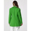 INSPIRE CHIC Women's Christmas Peter Pan Collar Double Breasted Long Trench Winter Pea Coat - 4 of 4