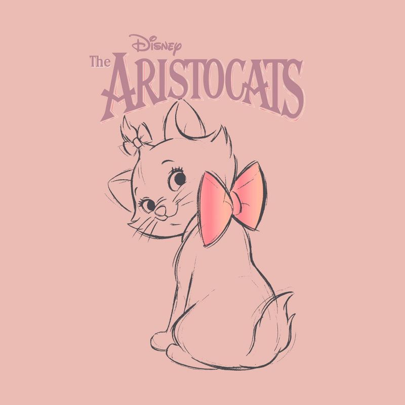 Girls' Disney Aristocats Short Sleeve Graphic T-Shirt - Rose Pink, 2 of 3