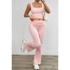 I am a Fashion Junky Two Pieces Square Neck Ruched Sleeveless Sets - 3 of 4
