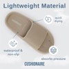 CUSHIONAIRE Feather Slides – Comfortable Cloud Cushion House Slippers for Women, Indoor Outdoor EVA Foam Foot Spa Shower Shoes, Non-Slip Arch Support - 4 of 4