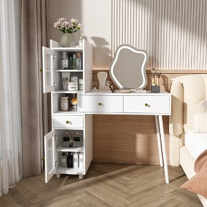 Mlmh & Kngwa 39.4"W Vanity Dressing Table - 1 of 4