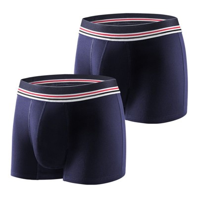 CARER 2-Pack Washable Incontinence Underwear for Mens Reusable Leakproof Incontinence Boxer Briefs with 3oz Absorbency for Bladder Leakage