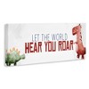 Stupell Industries Hear You Roar Dinosaurs, 40" x 17" - 3 of 4