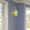 32" Otto Retro Wall Sconce Green - River of Goods: Brushed Gold-Finish, LED Compatible, UL Listed - 2 of 4