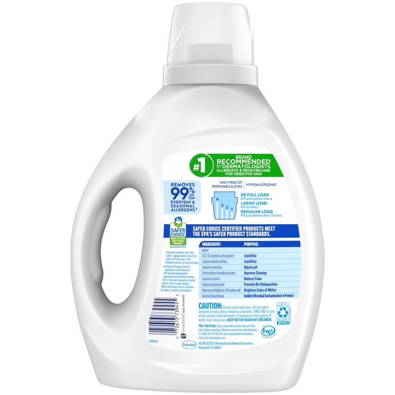 All Ultra Free Clear HE Liquid Laundry Detergents, 3 of 12
