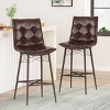 2pc Pineview Contemporary Tufted Counter Height Barstools - Christopher Knight Home - 2 of 4