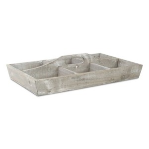 Cheung's Loomstead 6 Slot Tapered Woody Caddy - Gray - 1 of 4
