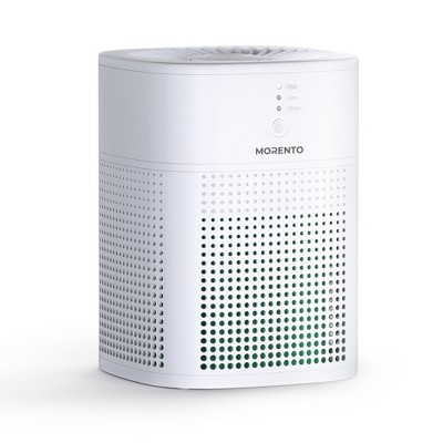 White Compact HEPA Air Purifier with Sleep Mode