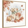 Amanti Art 30"x30" Autumn Dogs II by Mary Urban Framed Canvas Wall Art Print - 2 of 4