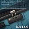 3 Piece Luggage Set Lightweight ABS Hardshell Suitcase Luggage navy blue For Travel Business (20"/24"/28") - 4 of 4