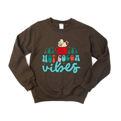 Simply Sage Market Women's Graphic Sweatshirt Retro Hot Cocoa Vibes