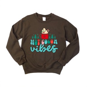 Simply Sage Market Women's Graphic Sweatshirt Retro Hot Cocoa Vibes - 1 of 4