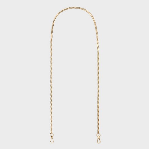 Gold chain handbag on sale strap