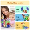 PICASSO-TILES 40pc Nano Mini Magnetic Tiles for Kids with Storage Case, STEM Educational Building Blocks Toy for Toddlers Girls Boys Ages 3 and up - 4 of 4