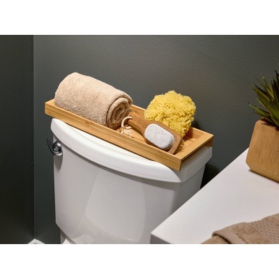 Natural Bamboo Portable Vanity Accessory Tray