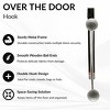 Evideco French Home Goods Versatile Over-the-Door Metal Rack with Ceramic Hooks - 4 of 4