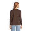 Lands' End Women's Relaxed Supima Cotton Long Sleeve V-Neck T-Shirt - 2 of 4