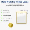 Avery Labels, 4" x 3-1/3", Gold-Metallic Ornaments, Glossy, 40ct - 2 of 4
