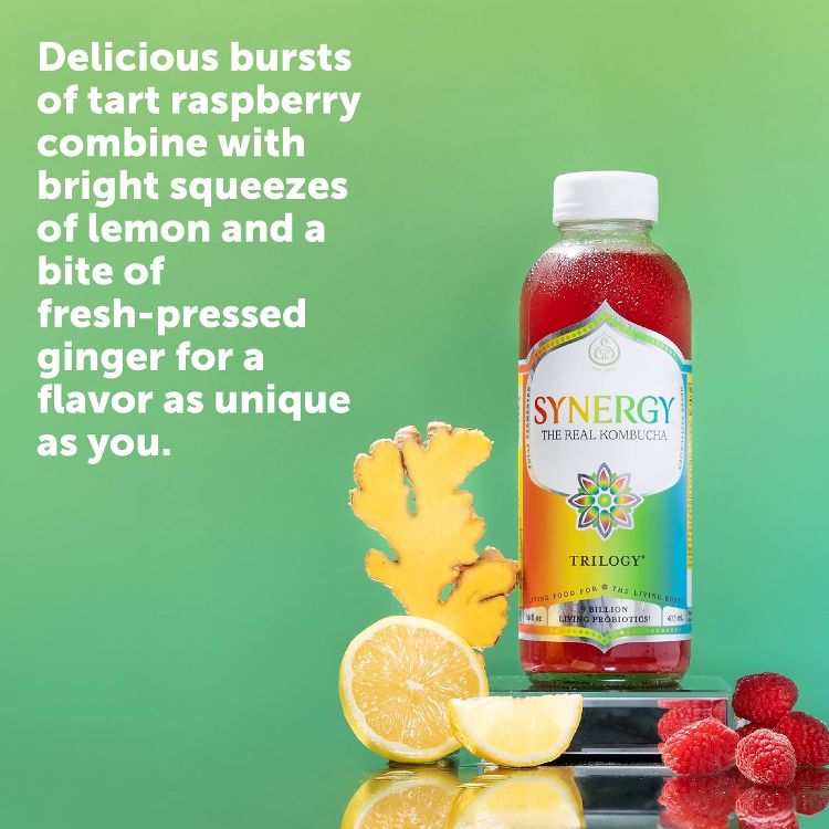 Synergy The Real Kombucha, Trilogy – 16 fl oz: Organic, Gluten-Free, Vegan, 4 of 7
