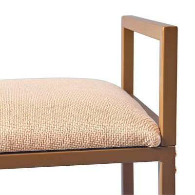 Elegant Faux Marble & Brass Finish Bistro Dining Set with 2 Padded Chairs