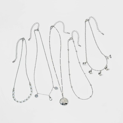 Girls' 5pk Butterfly and Pendant Set Necklace - art class™