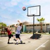 SKONYON 32" Portable Basketball Hoop, Adjustable Height 5.2-7ft, Outdoor Basketball Goal with Wheels - 2 of 4