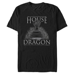 Men's Game of Thrones: House of the Dragon Iron Throne Logo T-Shirt - 1 of 4