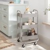 3 Tier Metal Utility Cart Gray - Brightroom™