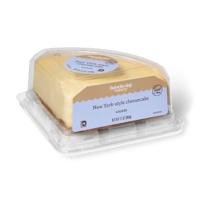 New York Style Cheesecake Slices - 12oz/4ct - Favorite Day™