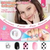 Saviland Kids 7-Day Press-On Nails Kit - 168PCS Pre-Glued Sweet & Edgy Designs for Girls 8-12 Years with Adhesive Tabs (GlamKids Collection) - 4 of 4