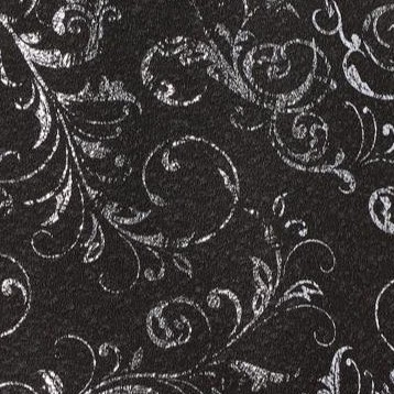 black silver scroll
