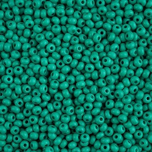 John Bead Czech Seed Beads 6/0 Vial Terra Intensive Dark Green Matte, 22g - 1 of 1
