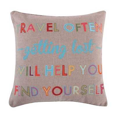 Mayla Travel Often Decorative Pillow - Levtex Home