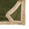 Saro Lifestyle Velvet Fringe Table Runner - 2 of 3