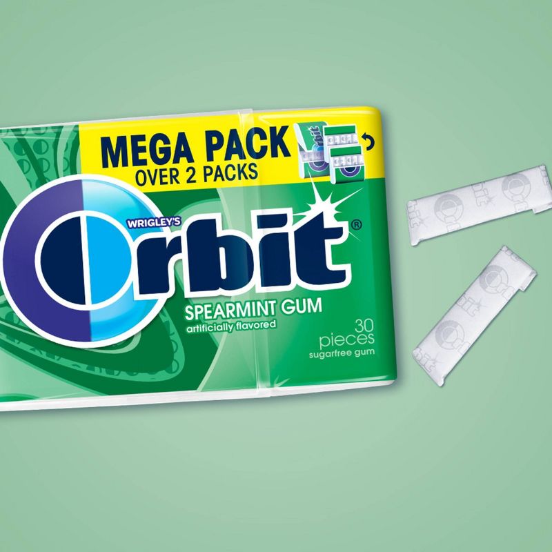 Orbit Gum Spearmint Sugar Free Chewing Gum - 30ct, 3 of 9