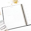 2023 Planner Weekly/monthly 9.875&quot;x7.875&quot; Hardcover Black With White Dots - Sugar Paper