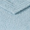 50"x70" Oversized Cozy Knit Throw Blanket Light Blue - Truly Soft: Soft Polyester, Machine Washable, All Ages - 3 of 4