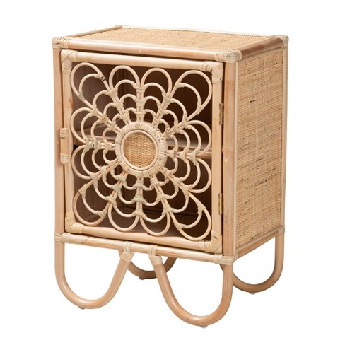 Target deals rattan nightstand