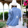 Anna-Kaci Women's Denim Not Your Boyfriends Jean Jacket - 4 of 4
