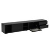 NicBex TV Stand Modern TV Stand with Fluted Glass Door for TVs Up to 100" Media Console with Sliding Door and 2 Drawers for Living Room - 4 of 4