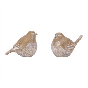 Resin Bird Figurines (Set of 6) - 1 of 3