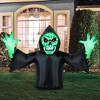 Occasions AIRFLOWZ INFLATABLE GROUND BREAKER REAPER  7FT, Tall, White - 2 of 4
