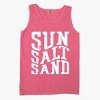 Sun Salt Sand Wavy - Womens Garment Dyed Tank - 2 of 3