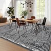 Washed Back Foldable Printed Carpet-Modern-Hand Painted Line, Modern Design Carpet, Modern Carpet, Washed Back Carpet - 4 of 4