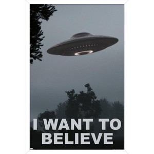 Trends International I Want To Believe Framed Wall Poster Prints - 1 of 4