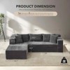 COZONY 106" Cloud Sectional with L-Shaped Chaise, Modern Modular Deep-Seat Sofa, Upholstered, Left-Facing - 2 of 4