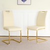 NicBex Modern Dining Chairs with Faux Leather Padded Seat,Armless Chairs with Chrome Metal Legs for Kitchen,Living Room - 2 of 4